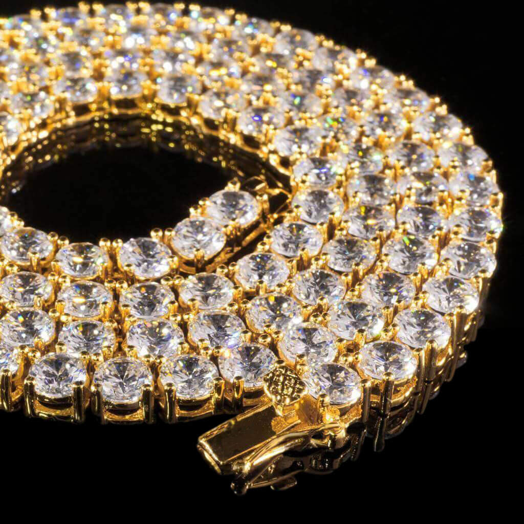 5MM Diamond Chain in Yellow Gold