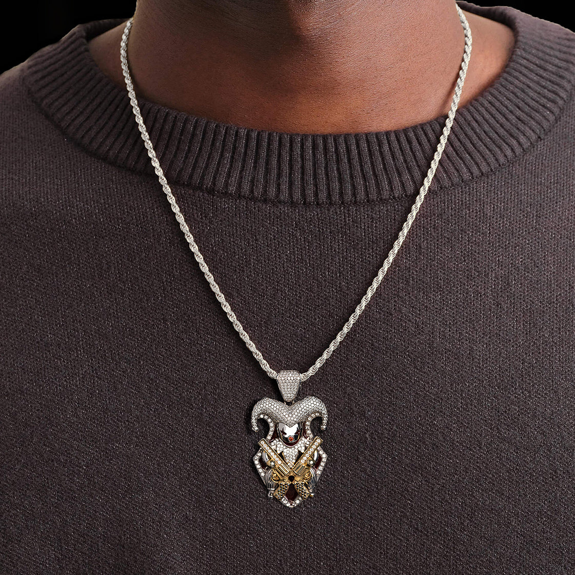 Joker Face Pendant