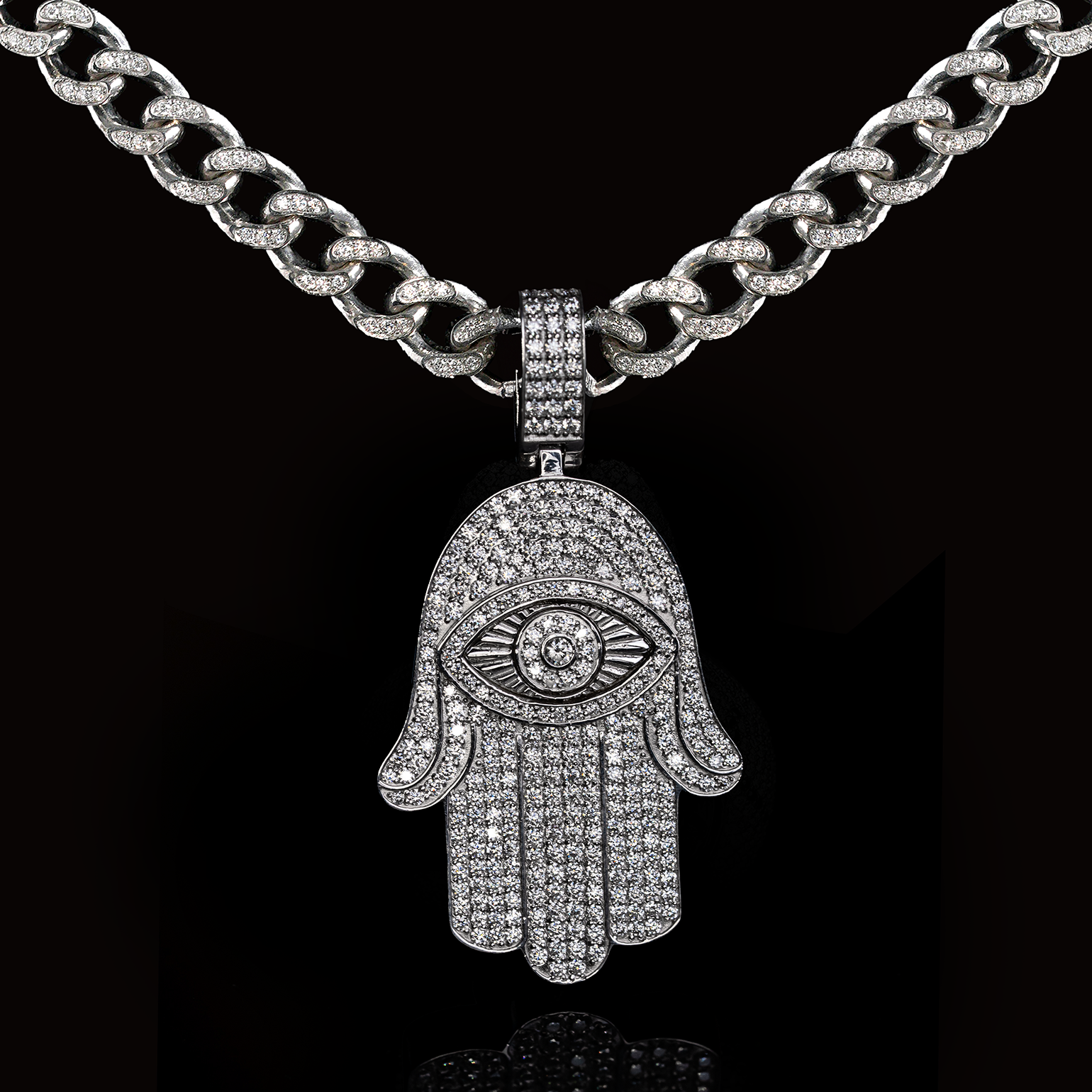 Hamsa Eye Pendant
