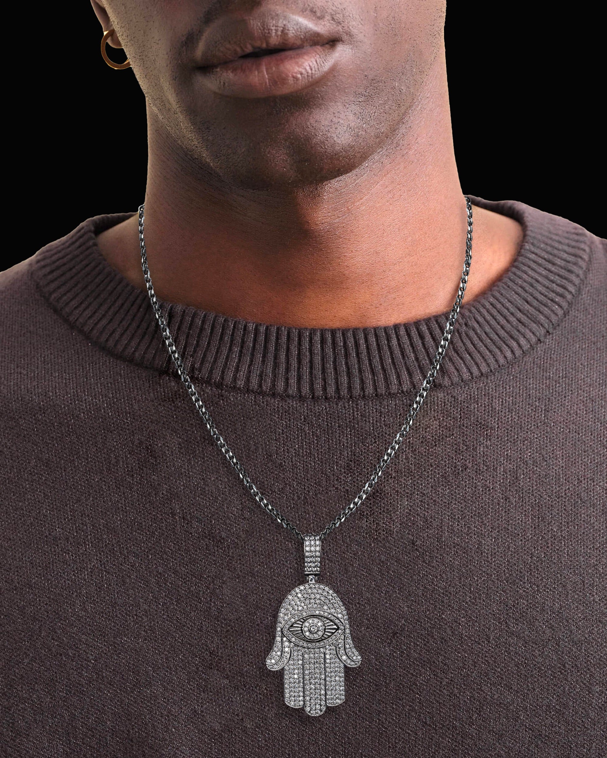 Hamsa Eye Pendant