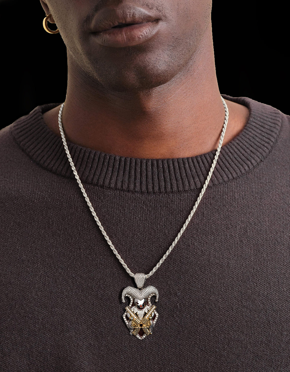 Joker Face Pendant