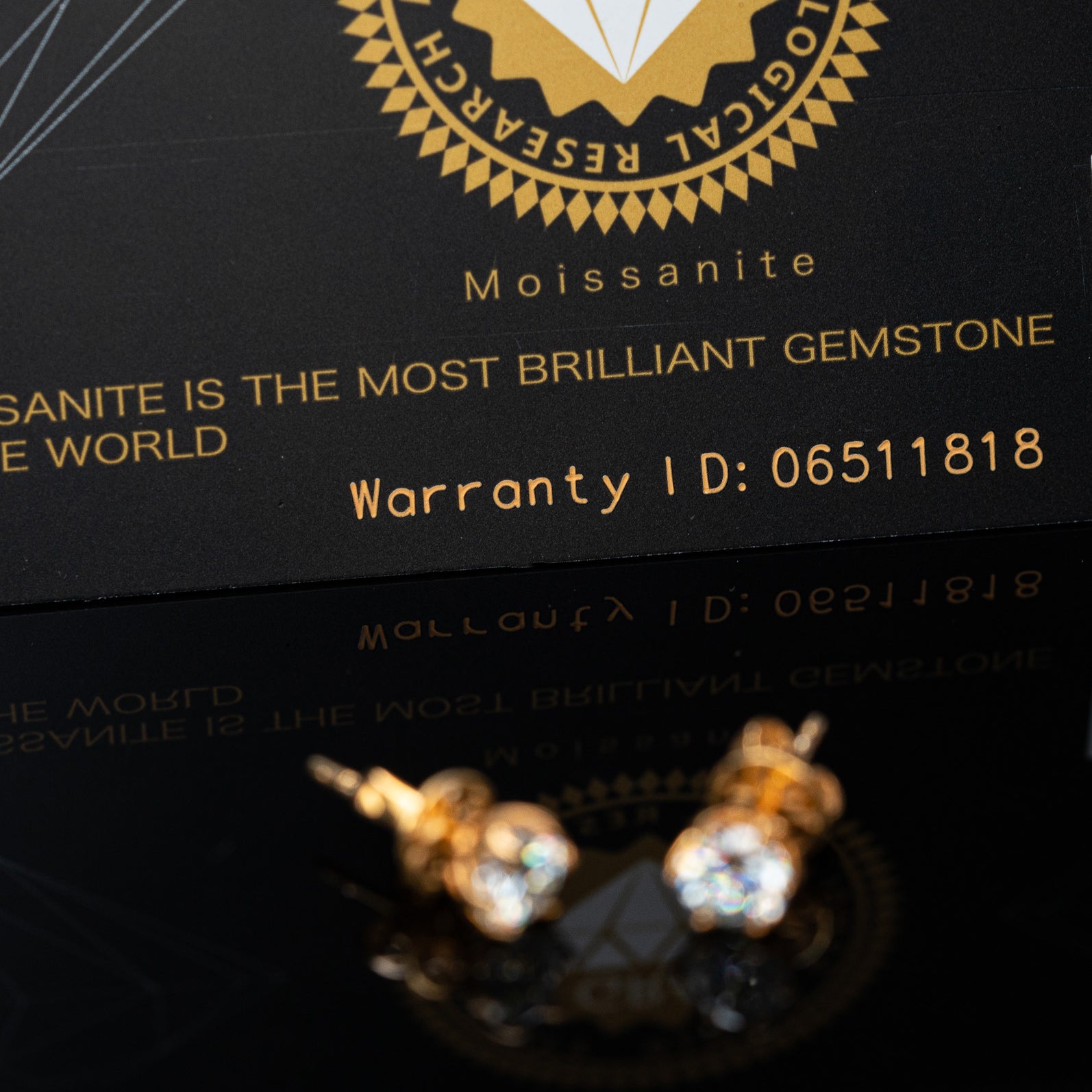 Round Cut Diamond Stud Gold Earrings