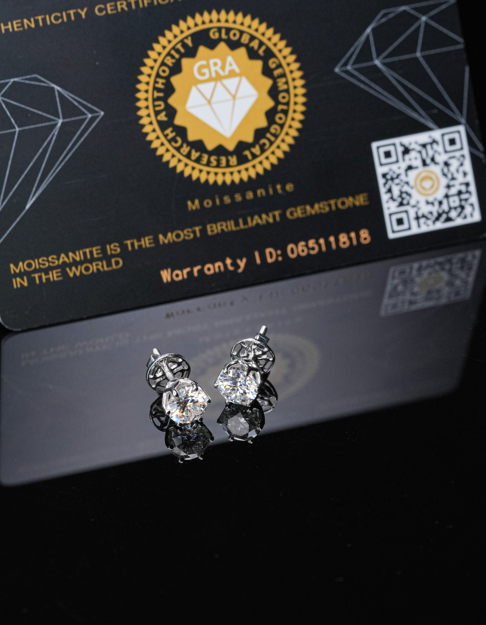 6mm Round Cut Diamond Stud Earrings