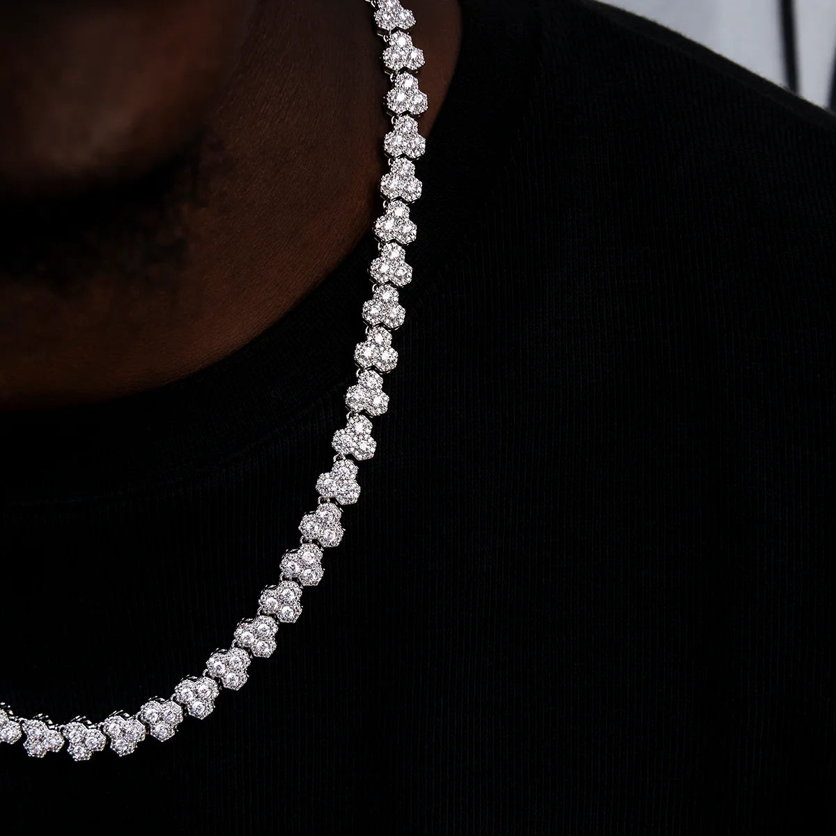 Honeycomb Chain In White