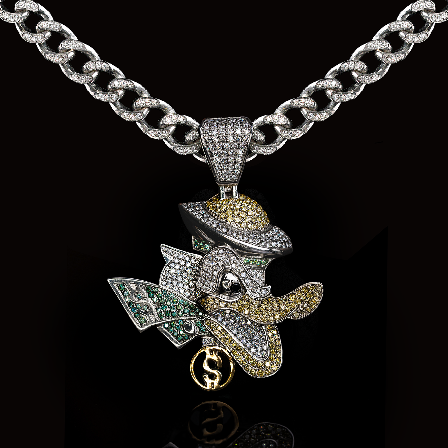 Gangster Duck Pendant