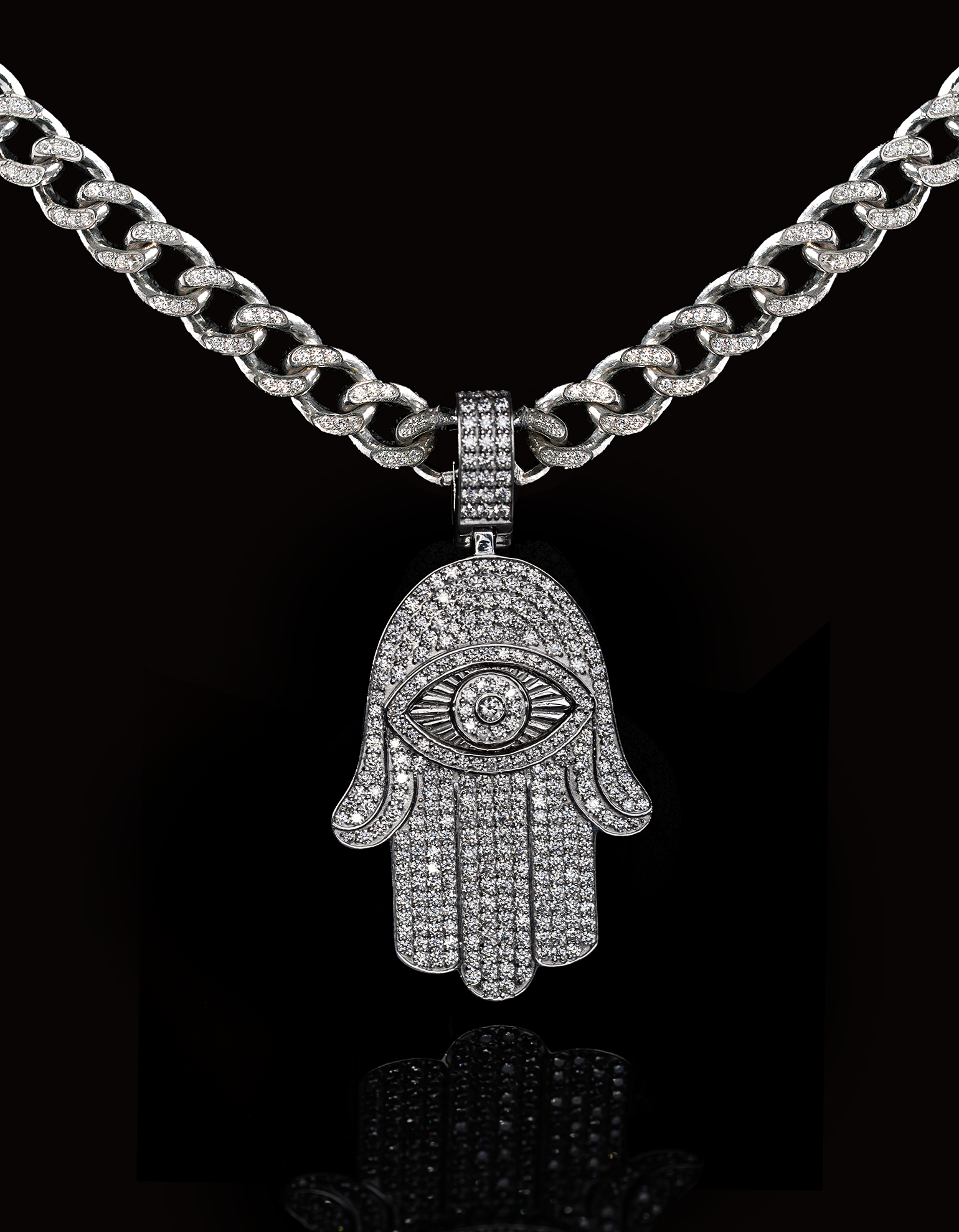 Hamsa Eye Pendant